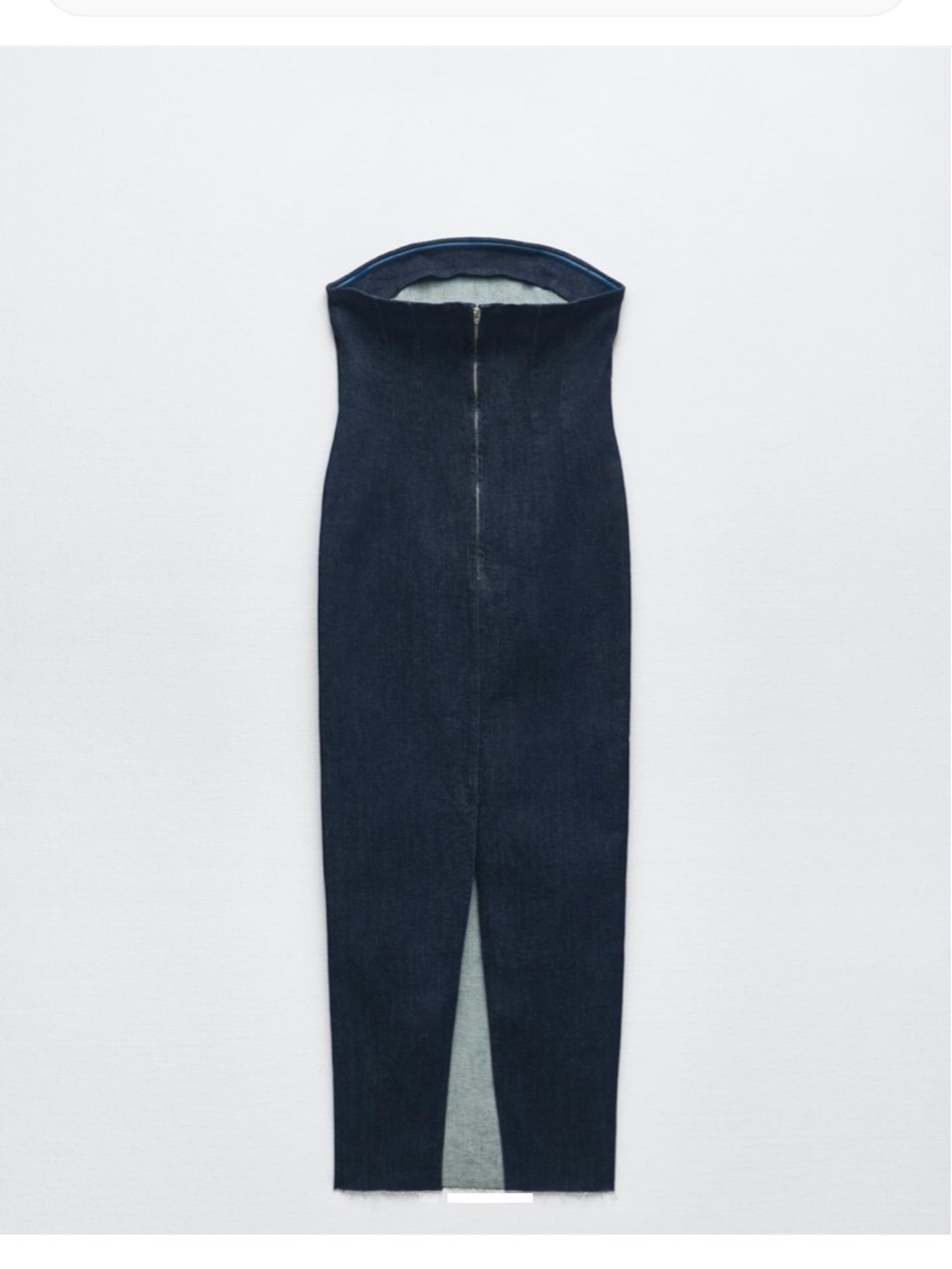 Zara Strapless Dark Wash Denim Midi/Maxi Dress
Size: USA S - Picture 8 of 8